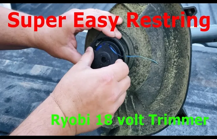 how to get ryobi weed eater head off