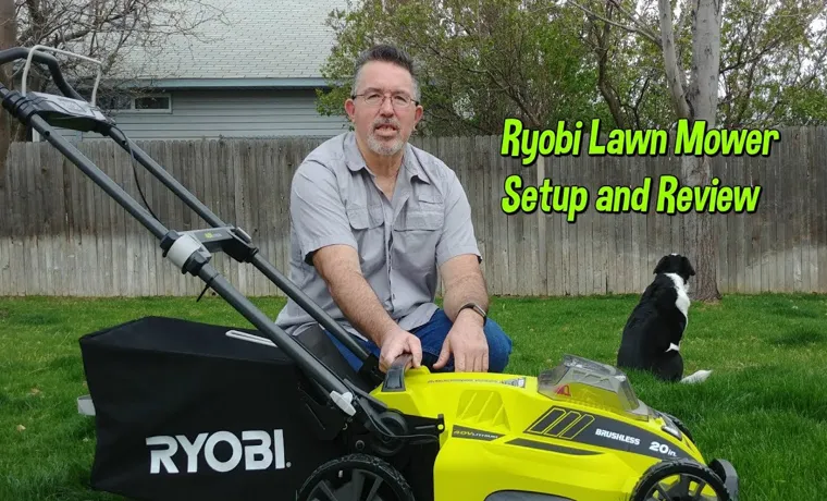 how to hang ryobi lawn mower