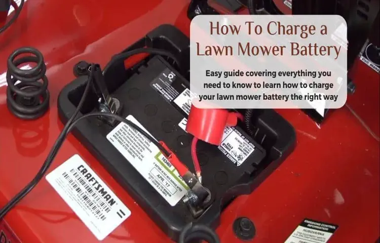 how to hook up lawn mower battery