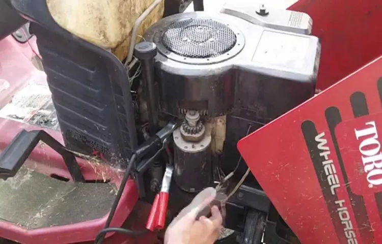 how to hot wire a lawn mower