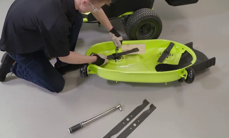 how to install a lawn mower blade 2