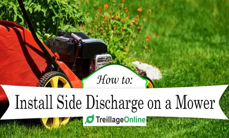 how to install side discharge on lawn mower
