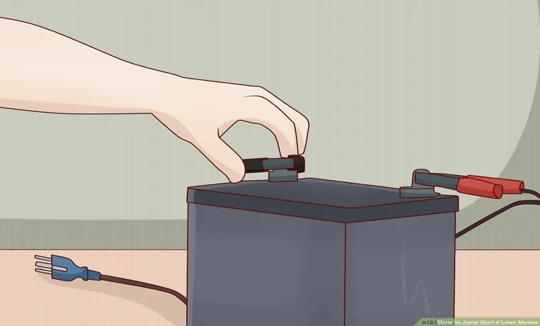 how to jump a lawn mower battery
