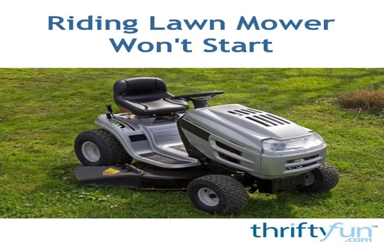 how to jump start a lawn mower starter