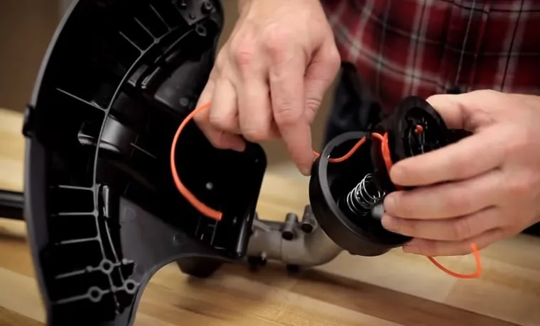 how to load spool on weed eater