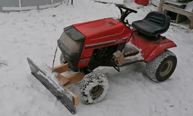 how to make a plow for a lawn mower