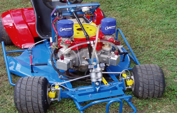 how to make a racing lawn mower engine