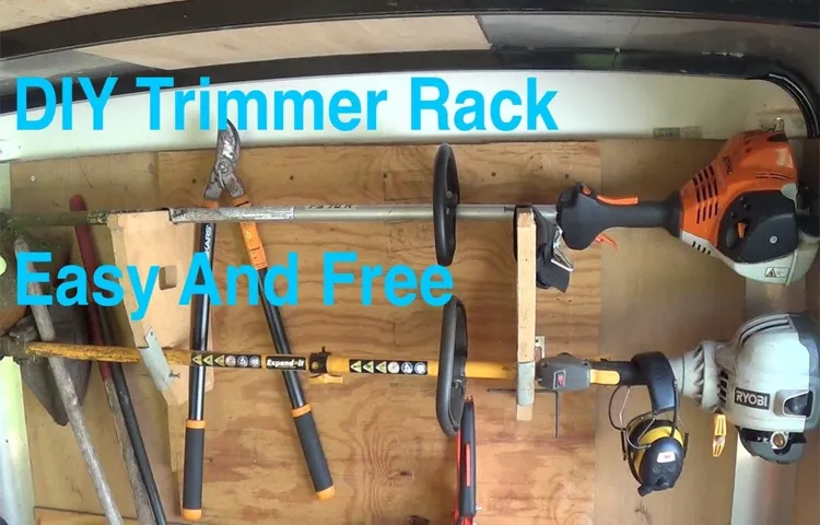 how to make a weed eater racks