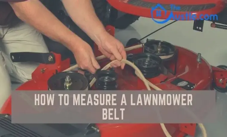how to measure lawn mower belt