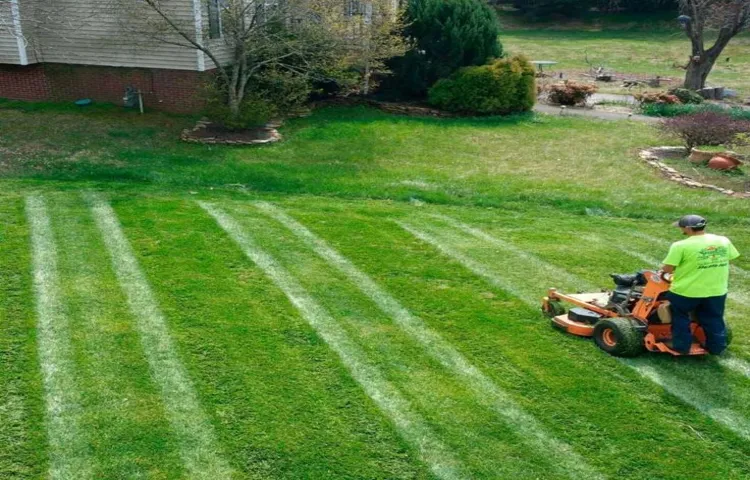 how to mow a lawn with a riding mower pattern