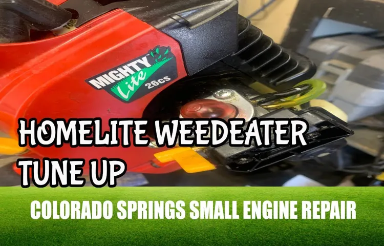 how to open a homelite weed eater