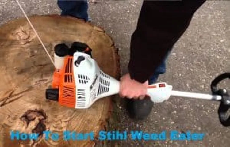 how to open stihl weed eater