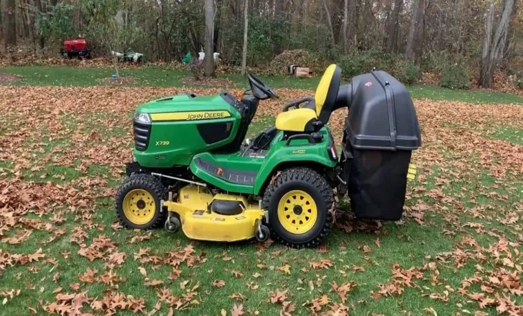 how to pick up leaves with lawn mower