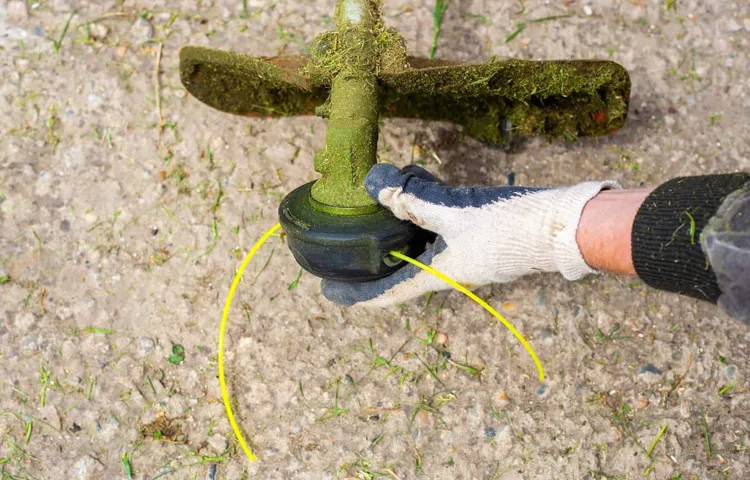 how to prevent weed eater string from sticking