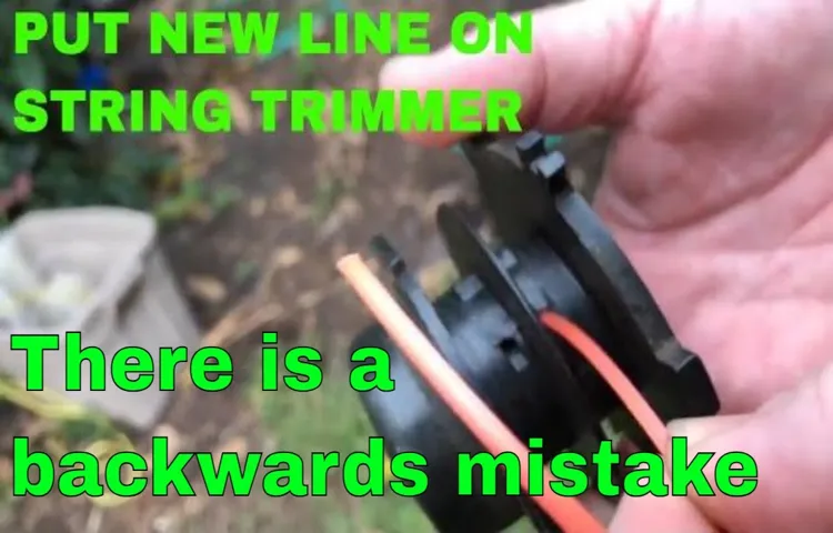 how to properly wind weed eater string