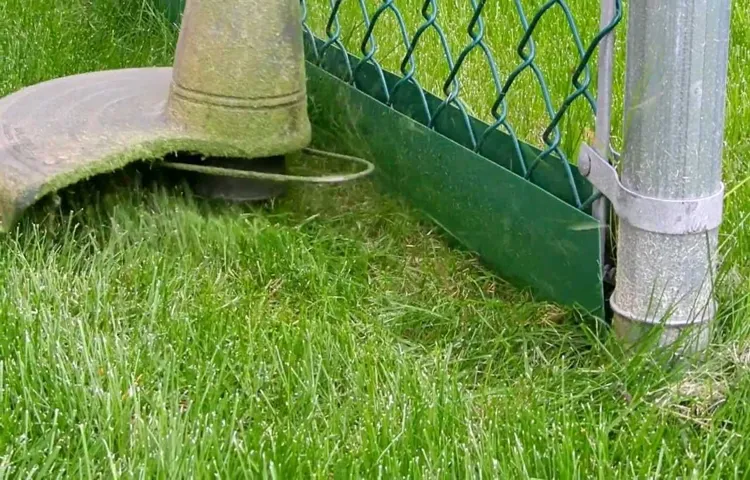 how to protect fence from weed eater