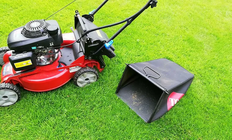 how to put a bag on a lawn mower