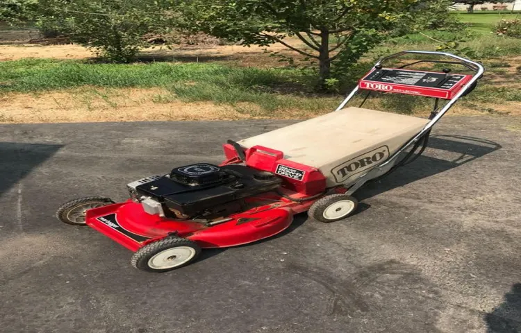 how to put the bag on a toro lawn mower