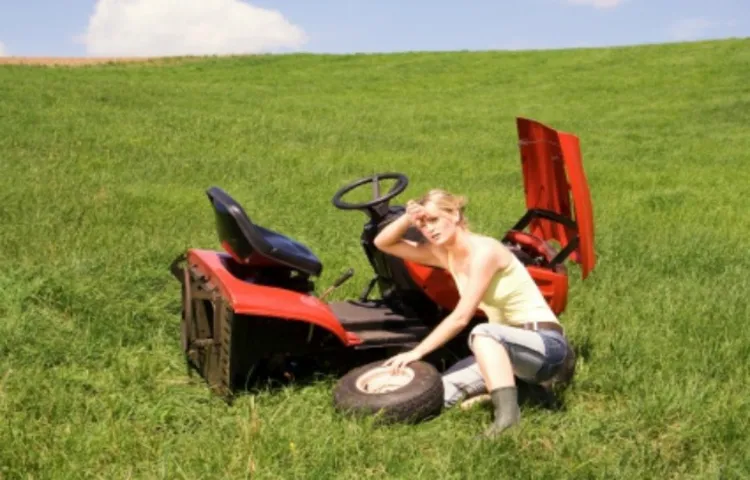 how to remove a riding lawn mower wheel