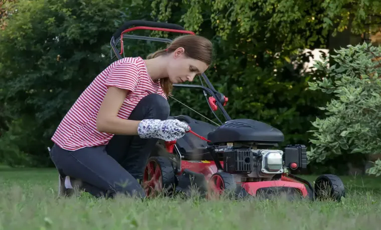 how to remove excess oil from lawn mower