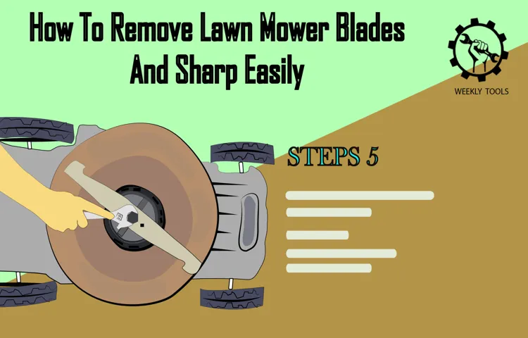 how to remove lawn mower blades