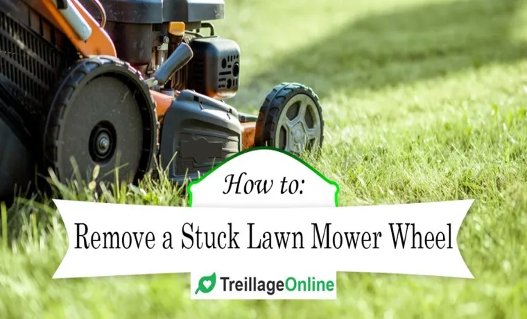 how to remove lawn mower wheel