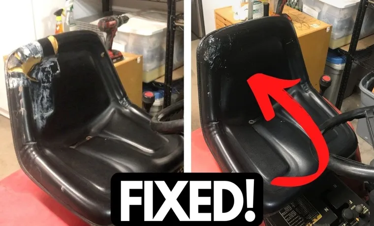 How to Repair Lawn Mower Seat: Step-by-Step Guide to Fixing Your Seat