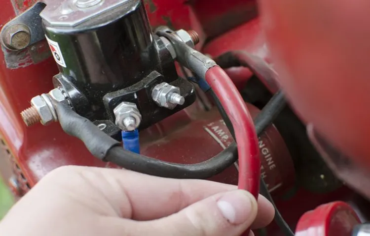 how to replace a starter solenoid on a lawn mower