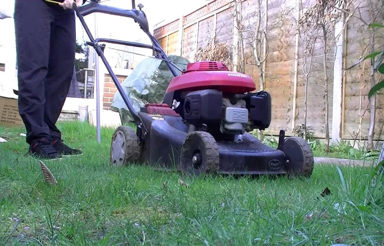 how to start a cold lawn mower
