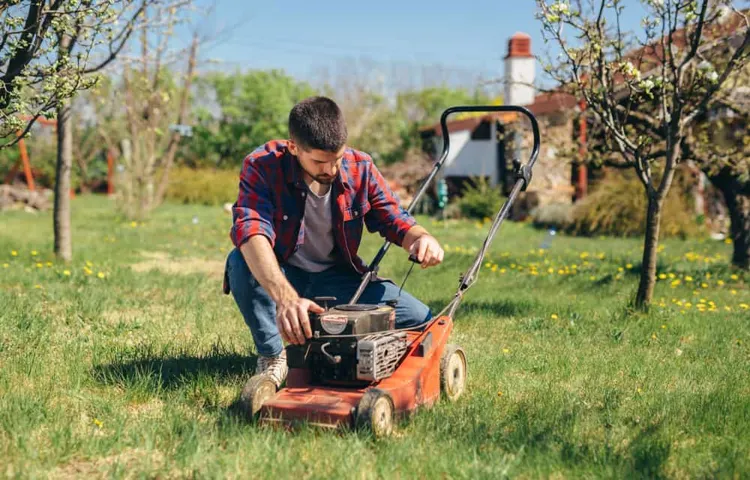 how to start a lawn mower after winter