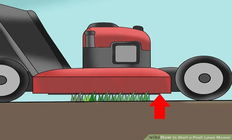 how to start a push lawn mower