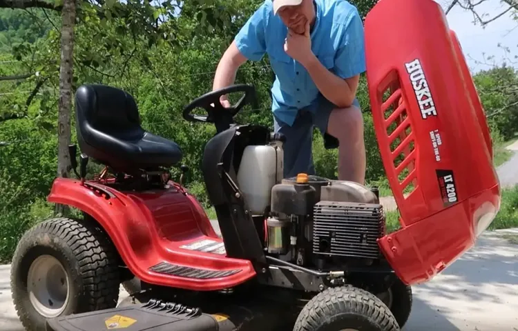 how to start a ride on lawn mower