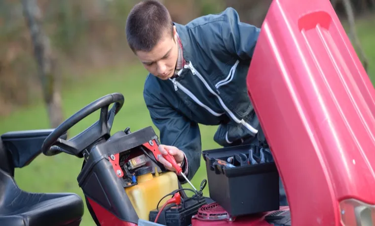 how to start a riding lawn mower with a dead battery