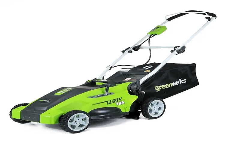 how to start greenworks corded lawn mower