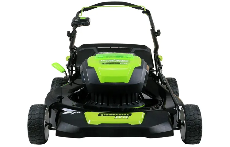 how to start greenworks lawn mower