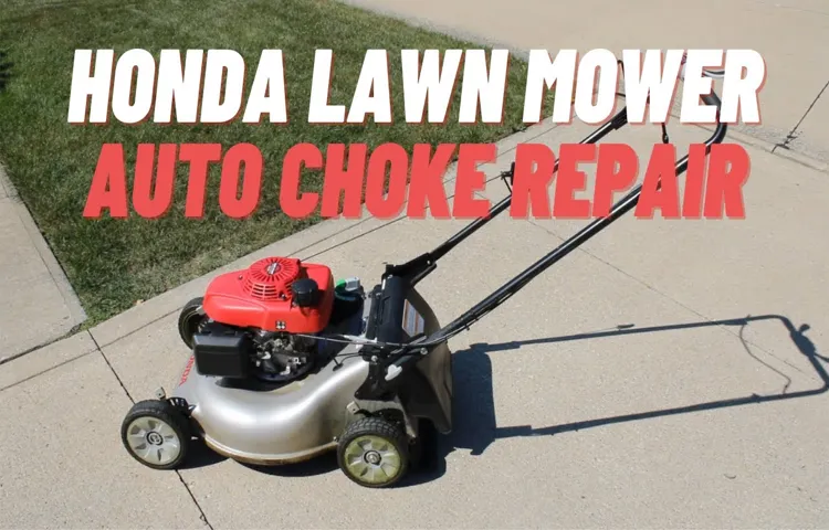 how to start honda lawn mower with auto choke