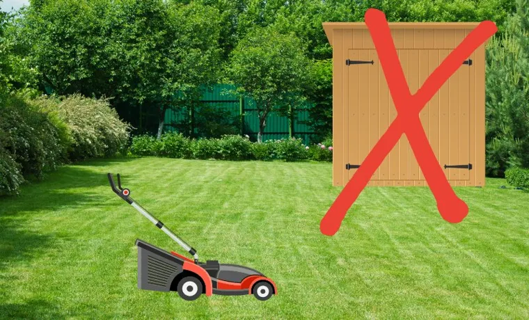 how to store a lawn mower