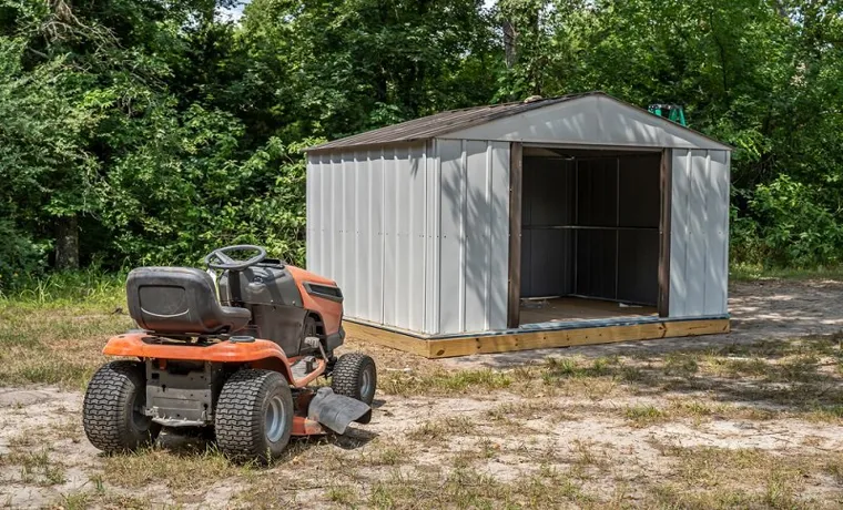 how to store a lawn mower outside without a shed