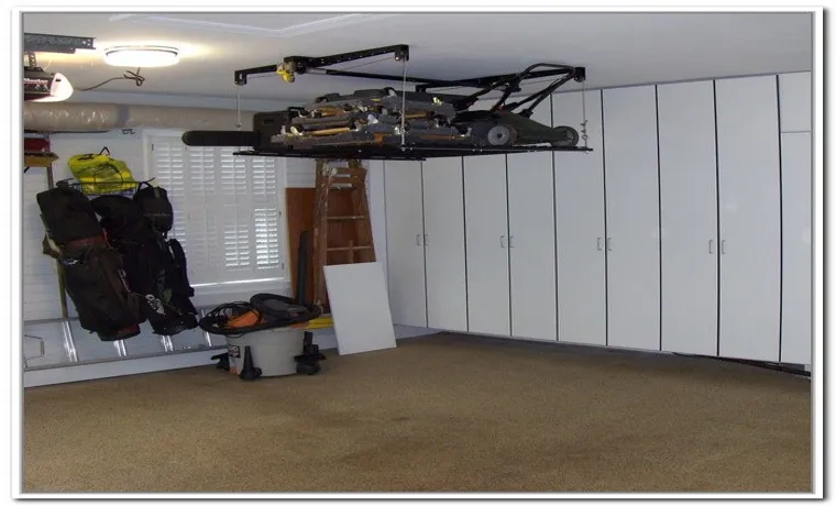 how to store lawn mower in garage