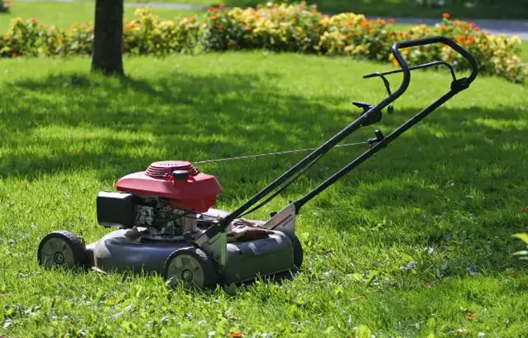 how to store lawn mower outside