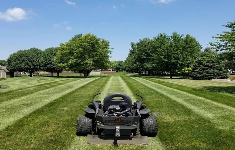 how to stripe a lawn with a zero turn mower