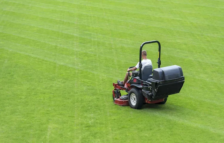 how to stripe lawn with riding mower