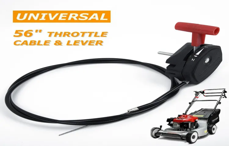 how to tighten throttle cable on lawn mower