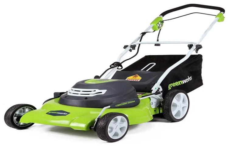 how to use a greenworks electric cord lawn mower
