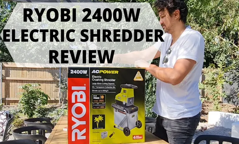 how to use a ryobi garden shredder