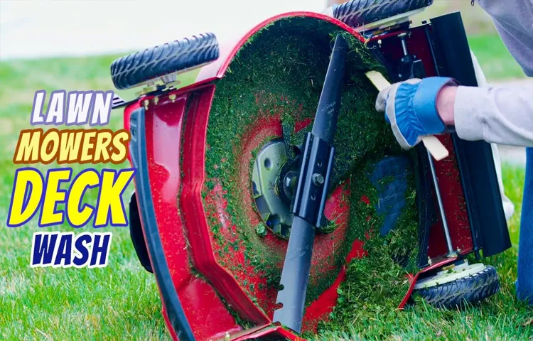how to use deck wash on lawn mower