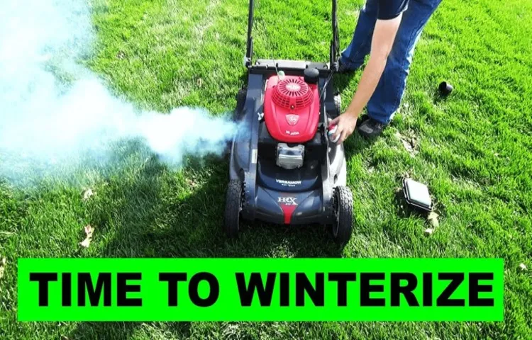 how to winterize riding lawn mower
