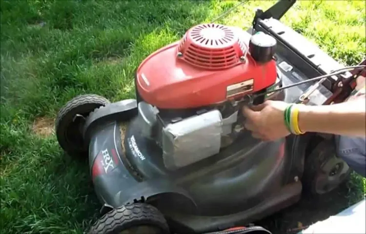 lawn mower makes popping noise when trying to start