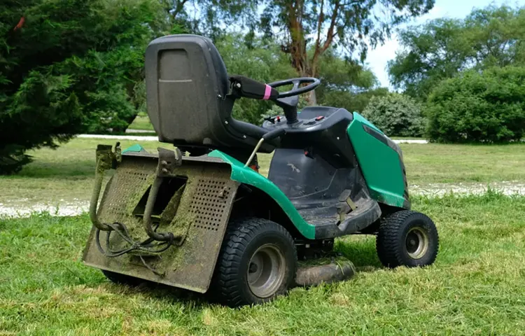 riding lawn mower losing power when cutting