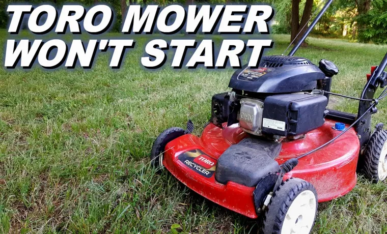 toro lawn mower wont start when hot